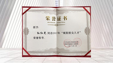 青島特斯特科技股份有限公司董事長(zhǎng)孫紅光先生被評(píng)為“拔尖人才”