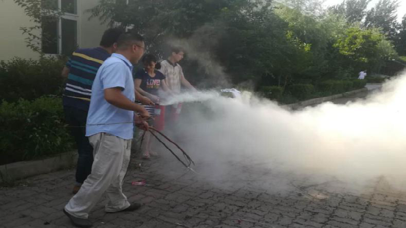 青島特斯特消防演習