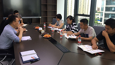 青島九聯(lián)集團(tuán)研發(fā)經(jīng)理帶隊(duì)一行 來我公司青島特斯特參觀及技術(shù)交流